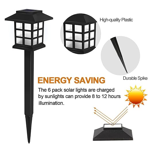 Solar Light Outdoor Waterproof Automatic on Off for Garden Fountain loght lamp Stand for Pathway Pack of 2 Solar Light Outdoor Waterproof Automatic on Off for Garden Fountain loght lamp Stand for Pathway Pack of 2